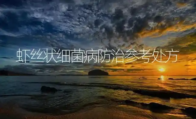 虾丝状细菌病防治参考处方 | 养殖病虫害防治