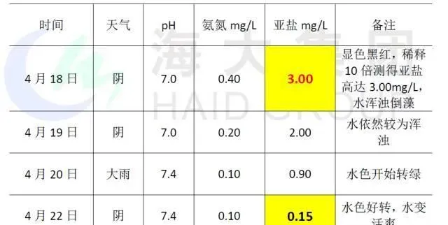 水温上升投喂量增加 池塘亚硝酸盐升高的处理方法