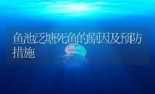 鱼池泛塘死鱼的原因及预防措施 | 养殖病虫害防治