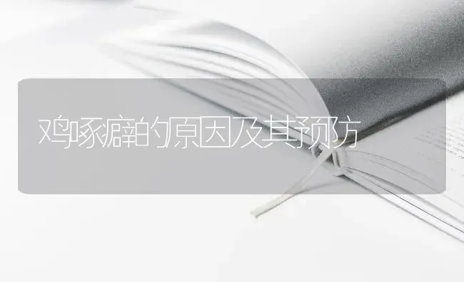鸡啄癖的原因及其预防 | 家禽养殖