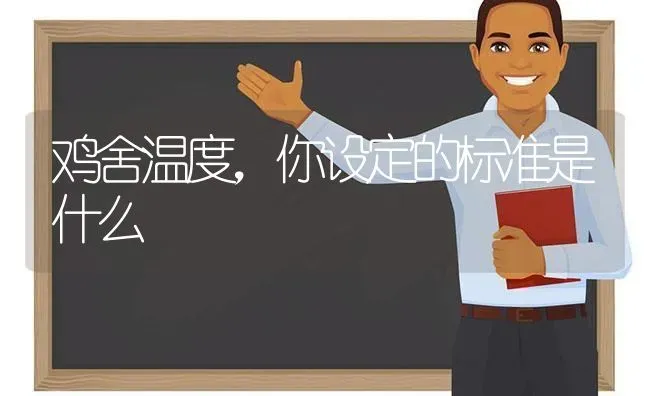 鸡舍温度，你设定的标准是什么 | 家禽养殖