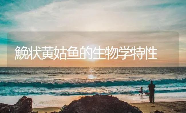 鮸状黄姑鱼的生物学特性 | 海水养殖