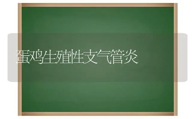 蛋鸡生殖性支气管炎 | 家禽养殖