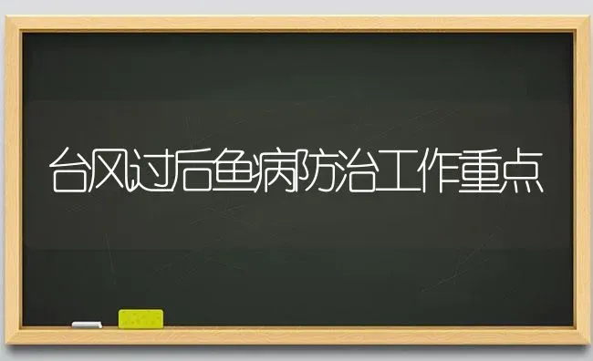 台风过后鱼病防治工作重点 | 淡水养殖