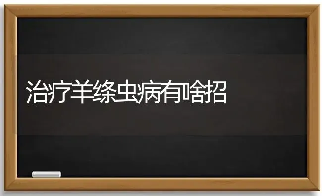 治疗羊绦虫病有啥招 | 家畜养殖