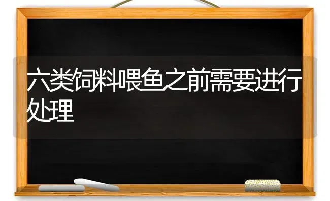 六类饲料喂鱼之前需要进行处理 | 动物养殖饲料