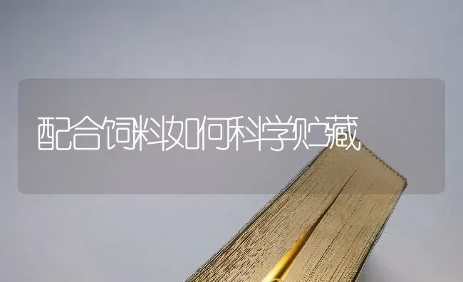配合饲料如何科学贮藏 | 动物养殖饲料