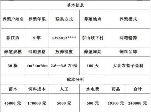 福建漳州蓝子鱼养殖户100天出鱼 30框净赚10万