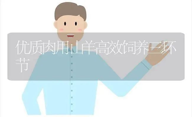 优质肉用山羊高效饲养三环节 | 家畜养殖