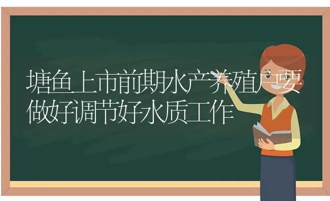 塘鱼上市前期水产养殖户要做好调节好水质工作 | 动物养殖百科