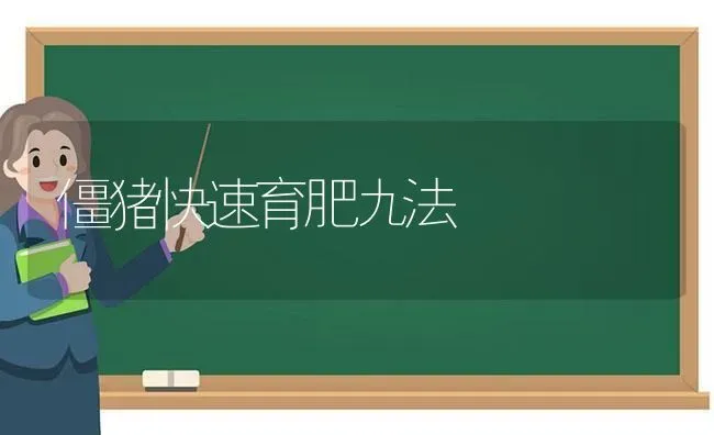 僵猪快速育肥九法 | 家畜养殖