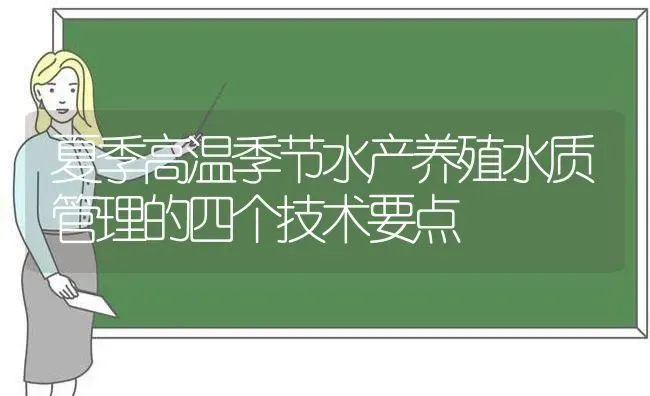 夏季高温季节水产养殖水质管理的四个技术要点 | 动物养殖百科