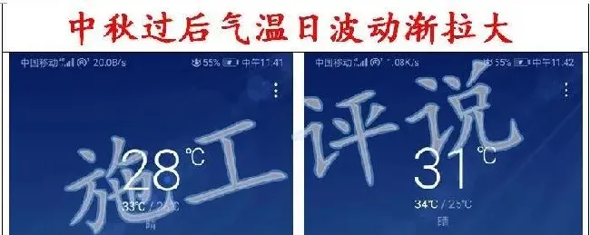 中秋过了，注意早晚温差对水产养殖的影响