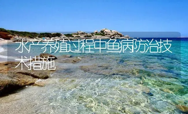 水产养殖过程中鱼病防治技术措施 | 养殖病虫害防治