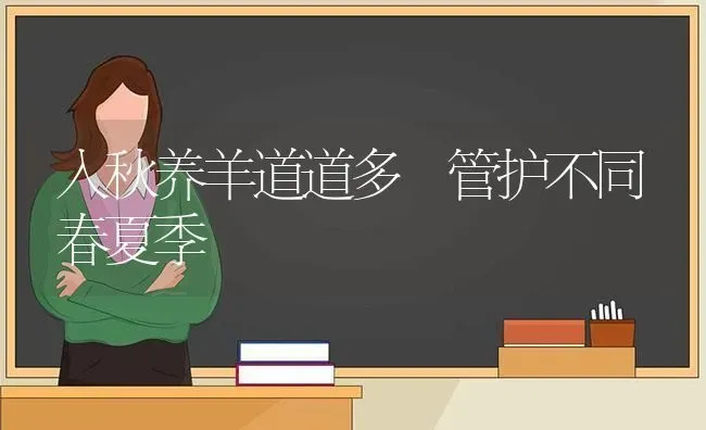 入秋养羊道道多 管护不同春夏季 | 家畜养殖