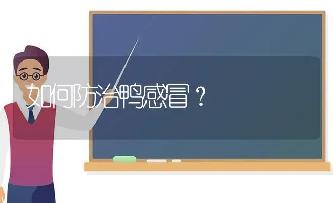 如何防治鸭感冒？ | 家禽养殖