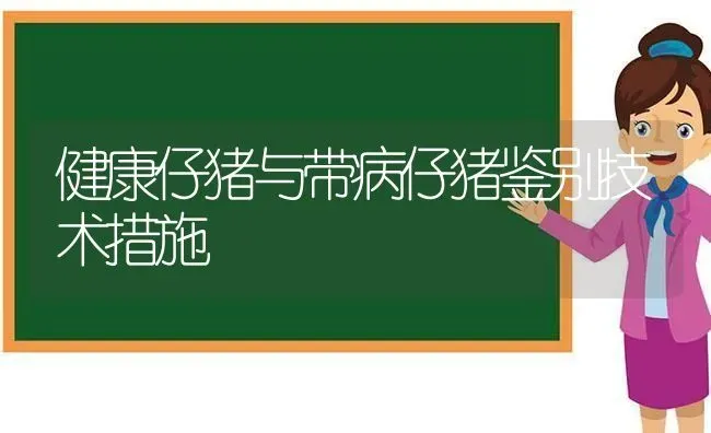 健康仔猪与带病仔猪鉴别技术措施 | 家畜养殖