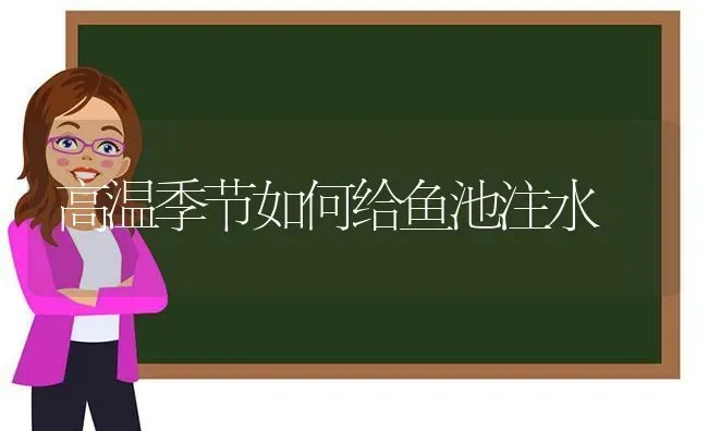 高温季节如何给鱼池注水 | 动物养殖百科