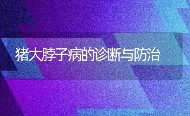 猪大脖子病的诊断与防治 | 家畜养殖