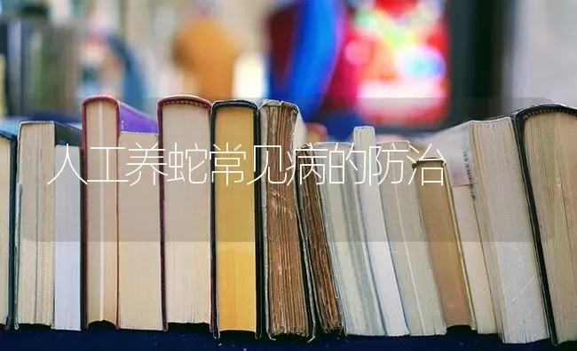 人工养蛇常见病的防治 | 特种养殖