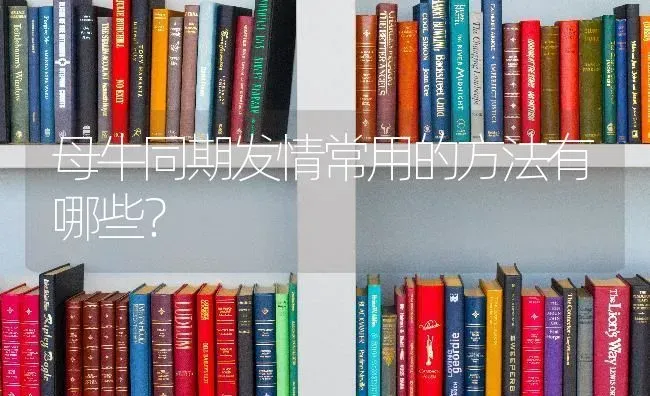 母牛同期发情常用的方法有哪些？ | 淡水养殖