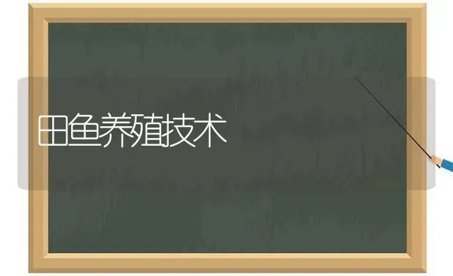田鱼养殖技术 | 动物养殖百科