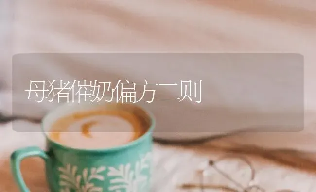 母猪催奶偏方二则 | 家畜养殖