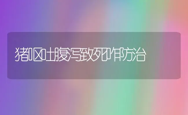 猪呕吐腹泻致死咋防治 | 家畜养殖