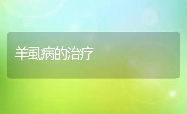 羊虱病的治疗 | 家畜养殖