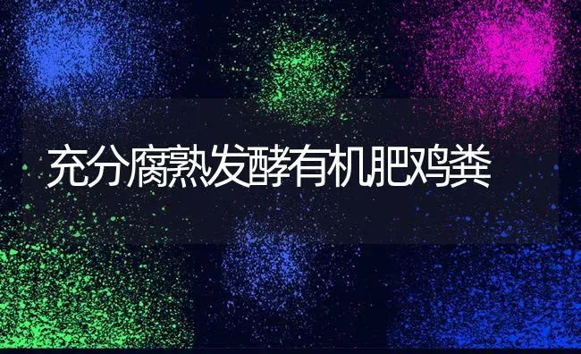 充分腐熟发酵有机肥鸡粪 | 家禽养殖