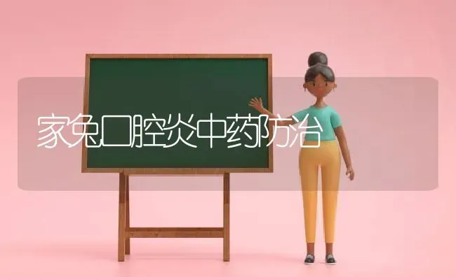 家兔口腔炎中药防治 | 养殖病虫害防治
