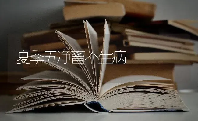 夏季五净畜不生病 | 家畜养殖