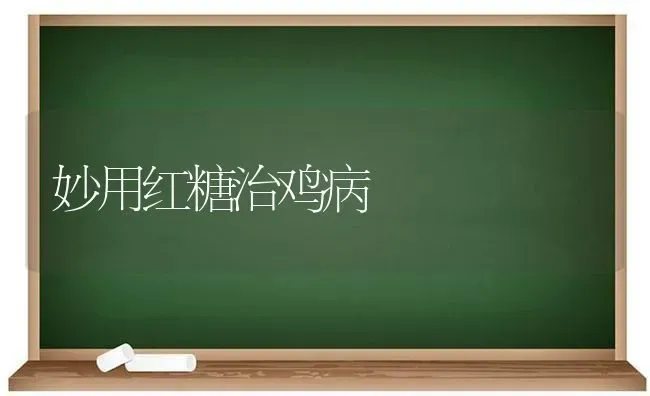 妙用红糖治鸡病 | 家禽养殖