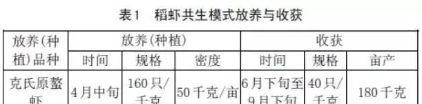 稻虾共生新型养殖模式与技术典型案例