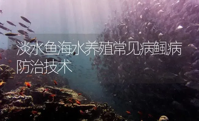 淡水鱼海水养殖常见病鲺病防治技术 | 养殖病虫害防治