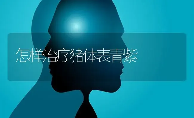 怎样治疗猪体表青紫 | 家畜养殖
