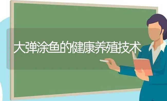 大弹涂鱼的健康养殖技术 | 动物养殖百科