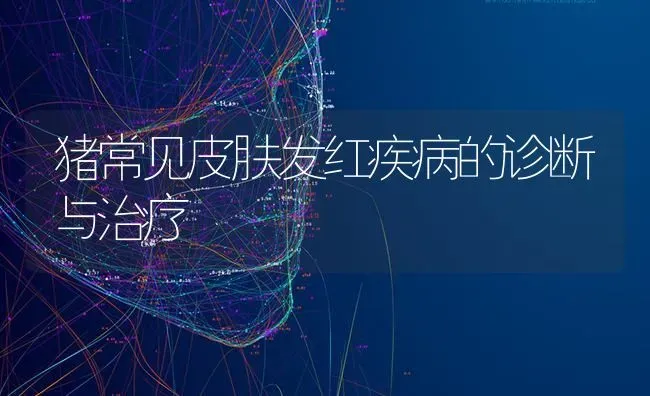 猪常见皮肤发红疾病的诊断与治疗 | 家畜养殖