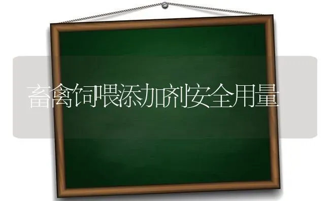 畜禽饲喂添加剂安全用量 | 家禽养殖
