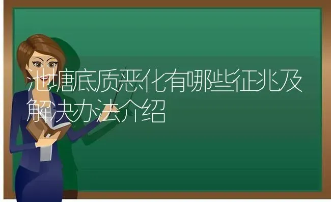 池塘底质恶化有哪些征兆及解决办法介绍 | 动物养殖百科