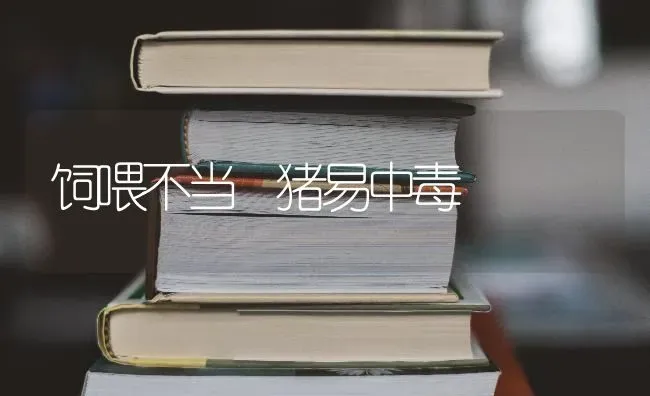 饲喂不当 猪易中毒 | 家畜养殖