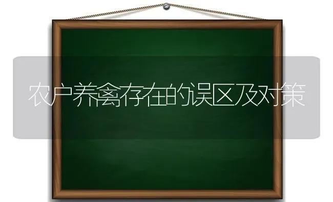 农户养禽存在的误区及对策 | 家禽养殖