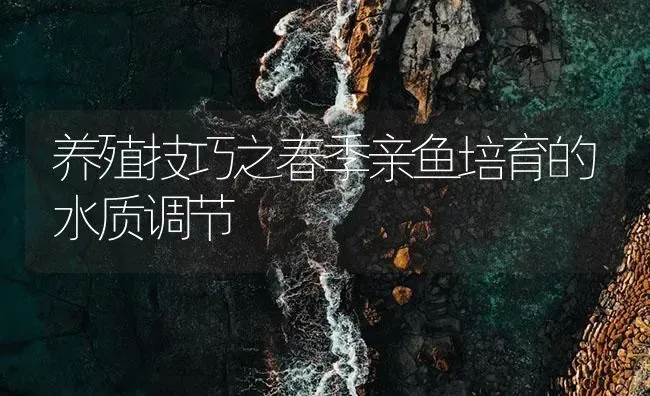 养殖技巧之春季亲鱼培育的水质调节 | 淡水养殖