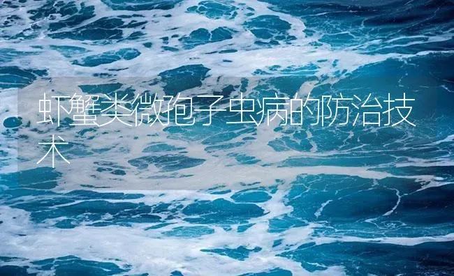 虾蟹类微孢子虫病的防治技术 | 养殖病虫害防治