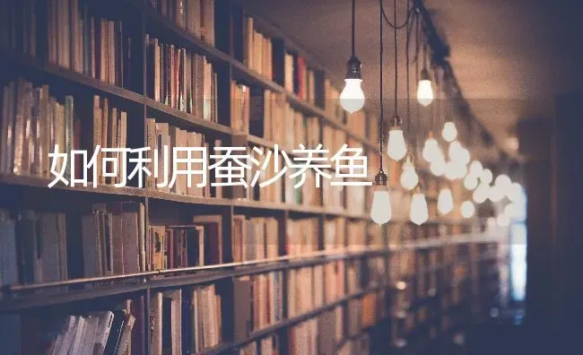 如何利用蚕沙养鱼 | 淡水养殖