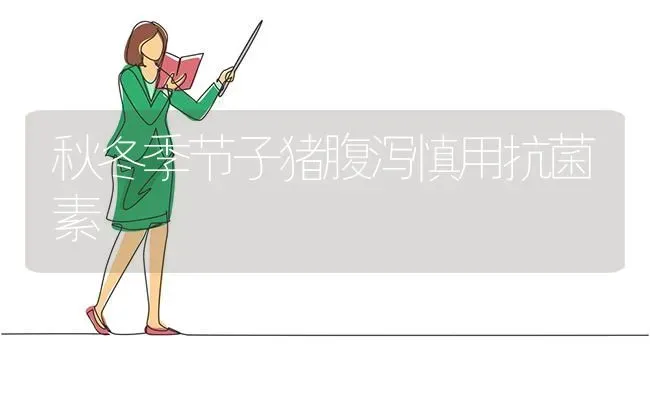 秋冬季节子猪腹泻慎用抗菌素 | 家畜养殖