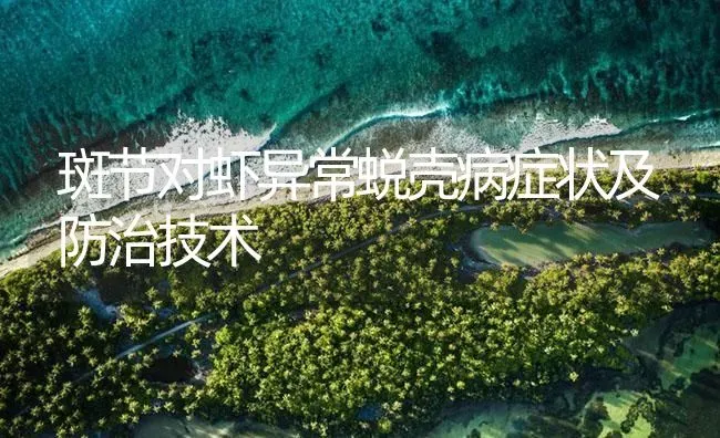 斑节对虾异常蜕壳病症状及防治技术 | 养殖病虫害防治