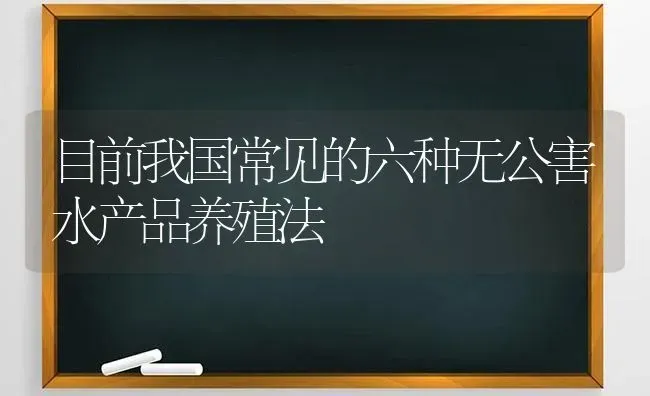 目前我国常见的六种无公害水产品养殖法 | 动物养殖百科