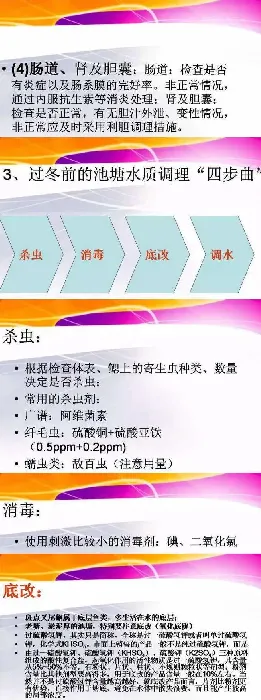 应对“春季斑点叉尾鮰爆发性死亡”疫情，过冬的技术措施有哪些？