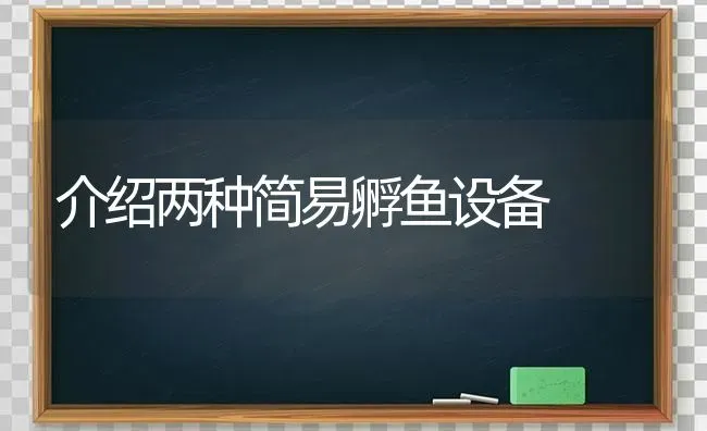 介绍两种简易孵鱼设备 | 淡水养殖